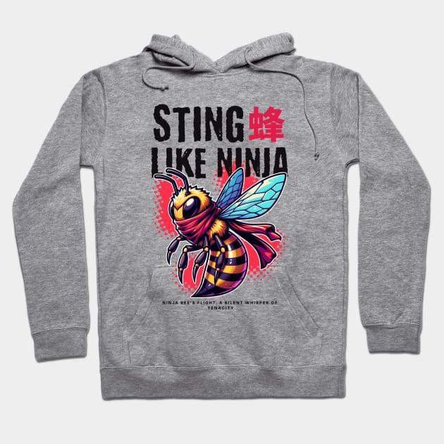 Sting Like Ninja Honey Bee Lover Hoodie by Odetee